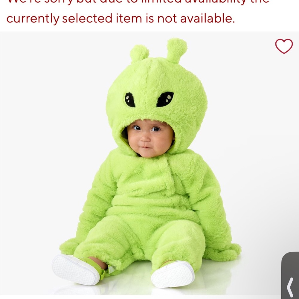 Pottery Barn Kids Green Alien Costume